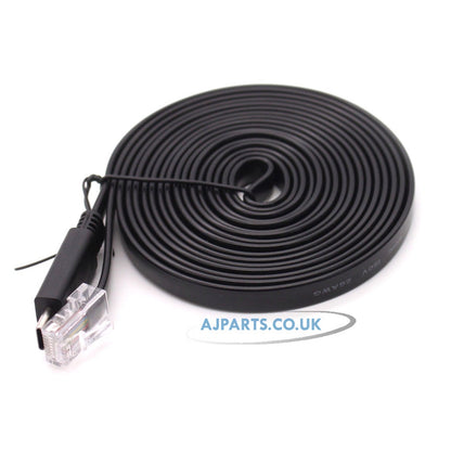 RS-232 Serial USB-C to RJ45 Console Cable 3M for Cisco/Huawei/H3C/ZTE/ Routers & Switches – Not an Ethernet/LAN Cable