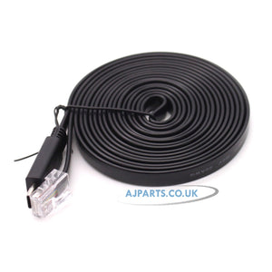 USB-C to RJ45 Ethernet Cable Wired LAN Cable Compatible with USB-C Ethernet Devices (3 Meter)