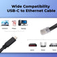 5M USB-C to RJ45 Wired Ethernet Cable for Laptop, Phone, Desktop – Plug & Play