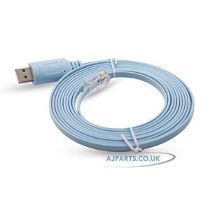 3M USB-A (USB 2.0) to RJ45 Console Cable Multi-System Compatible for Router, Switch, Server & Network Devices