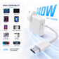 AJP 140W USB-C PD 3.1 Fast Charger UK Plug with 2M USB-C to USB-C Braided Cable