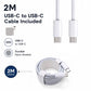 AJP 140W USB-C PD 3.1 Fast Charger UK Plug with 2M USB-C to USB-C Braided Cable