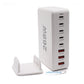 AJP 268W GaN Desktop Charger 8-Port USB-C PD Fast Charging Station White