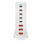 AJP 268W GaN Desktop Charger 8-Port USB-C PD Fast Charging Station White