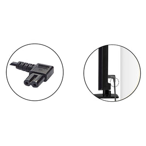 1 Meter UK 3-Pin to Figure 8 (C7) Power Cable Lead Replacement Cord