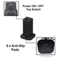 12 Way Cube Power Plug Sockets w/ 4 USB Ports & 2M Electric Extension Lead Black