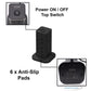 2 Meter Extension Lead with USB Slot Electric 4 Socket Power Cube Black - 2 USB-A Ports, 1 Type C Port, 8 UK Sockets