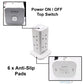 12 IN 1 AJP Tower Extension Lead 8 UK Sockets | 4 X USB Ports Extension Cable 2M