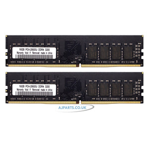 32GB  ( 2x 16GB ) DDR4 3200MHz Desktop Memory RAM PC4-25600U DIMM 1.2V 288 Pin