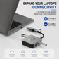 AJP 4-in-2 USB 3.2 Hub Adapter USB-C & USB-A to 2x USB-A + 2x USB-C 10Gbps
