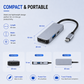 AJP 3-in-1 USB-C Multifunction Hub Adapter – 4K HDTV, USB 3.0 5Gbps & 87W PD Charging