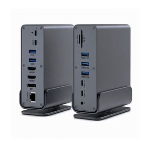 AJP 15-in-1 USB-C Docking Station 100W PD, Dual HDTV 4K@60Hz, DisplayPort, 10Gbps USB, Gigabit Ethernet, SD/TF & Audio