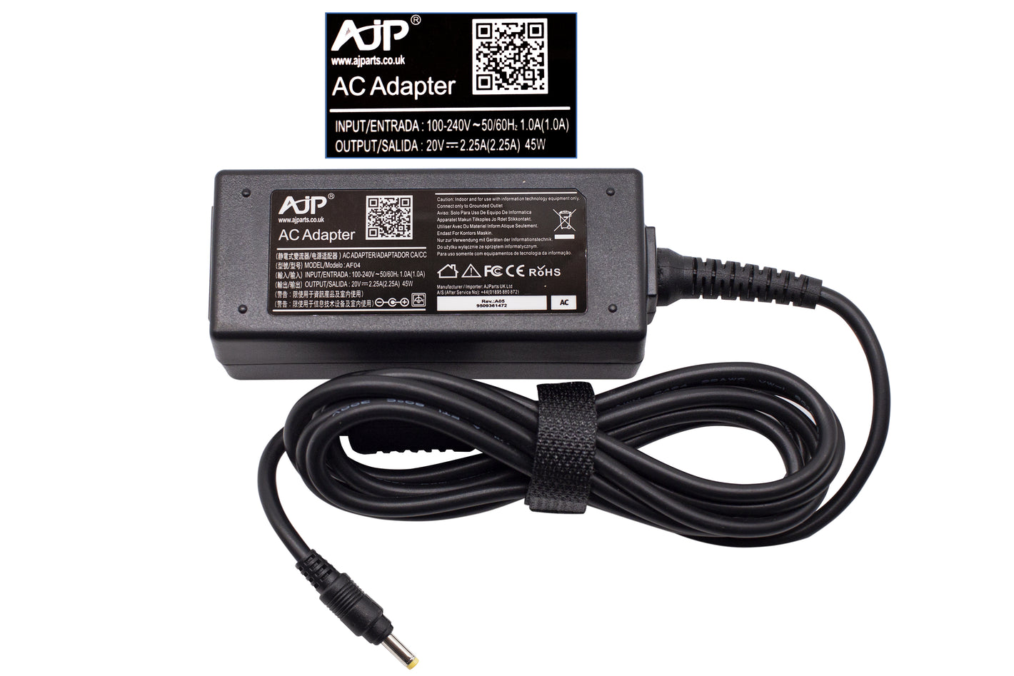 New AJP Adapter For Lenovo 20V 2.25A 45W AC Adapter Power Charger 4.0 MM x 1.7 MM