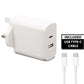 Galaxy Tab S10 FE 65W USB-C AJP White Power Supply Replacement Laptop Adapter