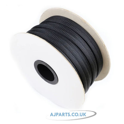 40 mm Black Expandable Braided Sleeve - 25M Reel