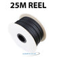 40 mm Black Expandable Braided Sleeve - 25M Reel