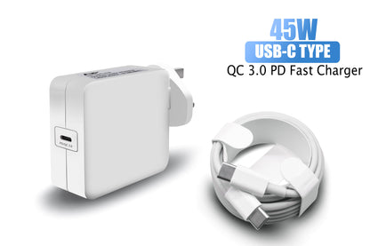 Smartphone Samsung  Galaxy A53 5G Enterprise Edition (SM-A536BZKNEEE) 45W USB Type-C QC 3.0 PD Wall Fast Charging Replacement Adapter