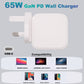 AJP 65W USB-C GaN PD White Replacement Wall Plug Adapter Charger