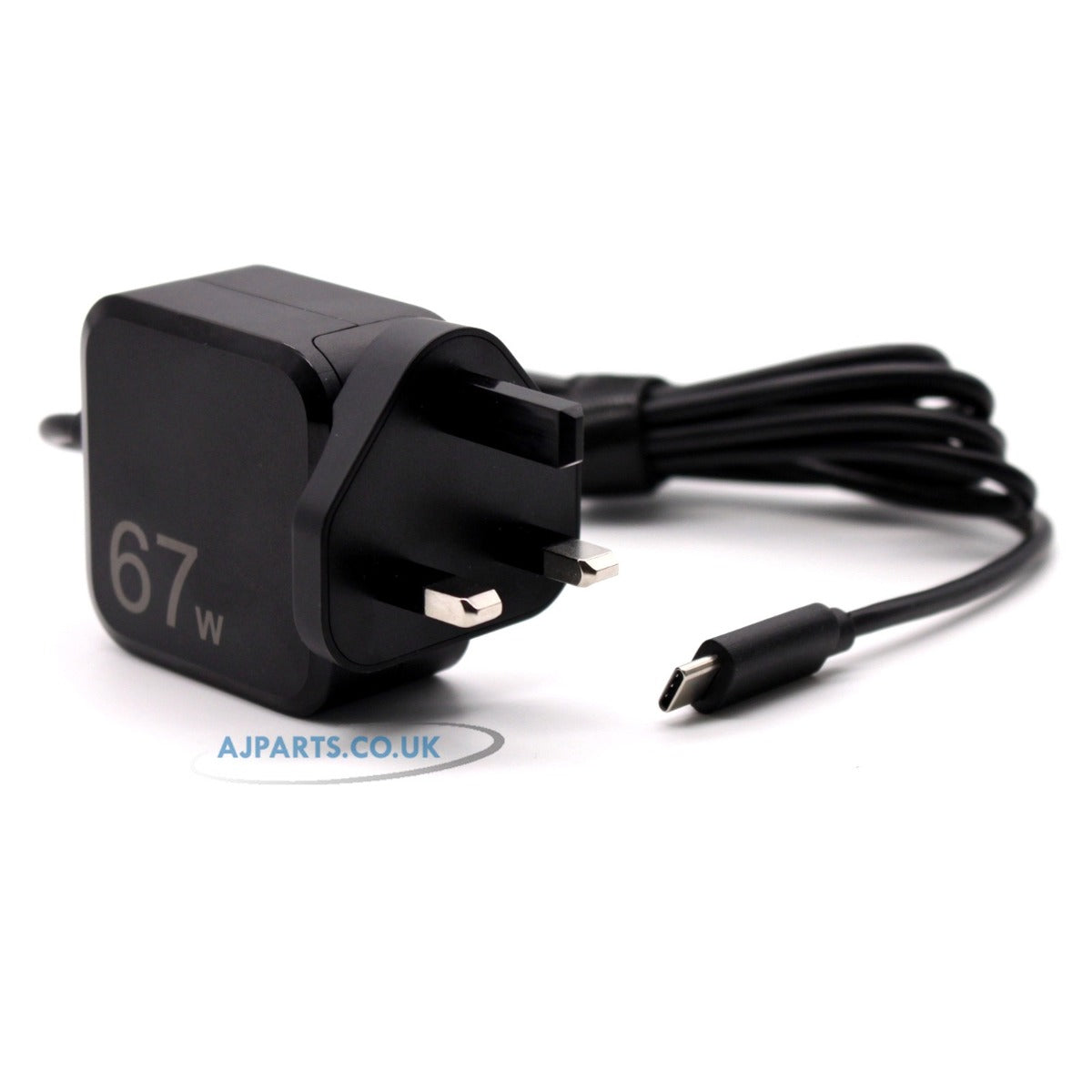 New AJP Brand 67W Fox Type-C QC 3.0 PD Fast Charging Wall Charger Adapter Black