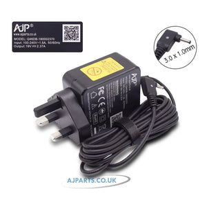 New AJP Adapter For Acer 19V 2.37A ACEC237 3.0MM x 1.0MM Wall Plug 45W Power Charger