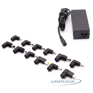 65W Universal Compatible Adapter Charger with 12 Interchangeable Connector pins For Laptop