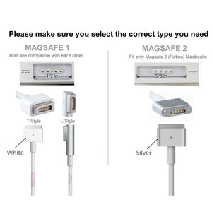 New AJP Adapter Macbook Air 14.85V 3.05A 45W Adapter Magsafe 2 Power Charger