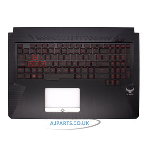 Asus TUF Gaming FX705D 17.3" UK Layout Red Backlit 4-Pin Replacement Laptop Palmrest Keyboard