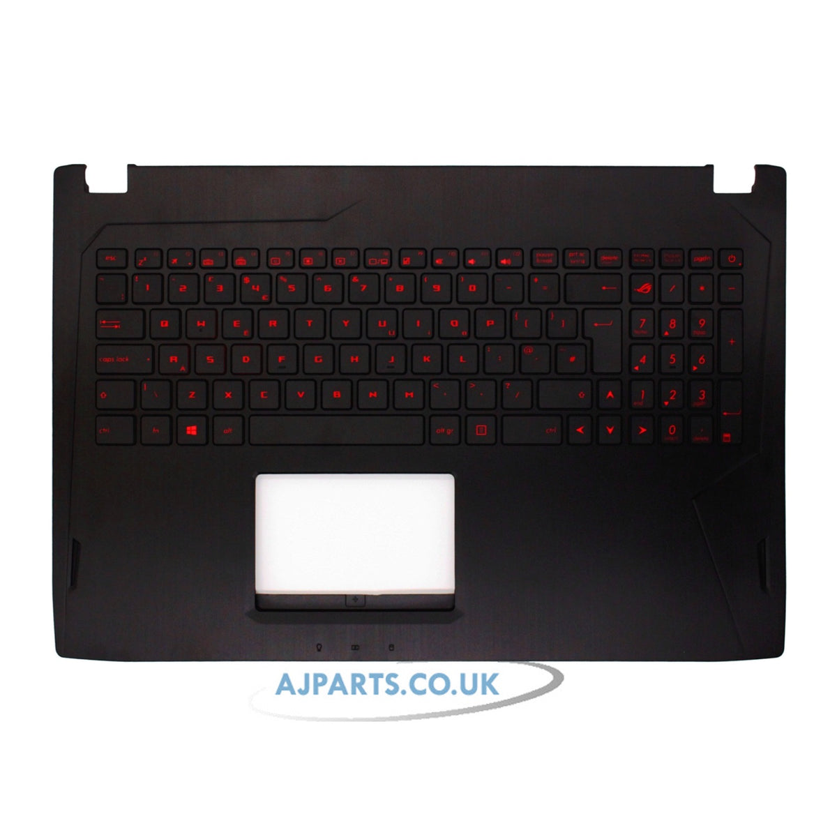ASUS ROG FX502V Palmrest UK Layout Red Backlit Replacement Laptop Keyboard