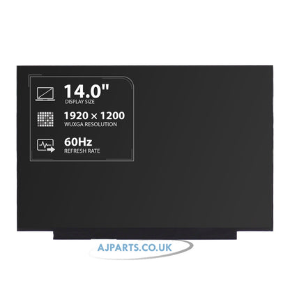 B140UAK02.5 H/W:1A 14.0" 1920 x 1200 WUXGA LED LCD 40Pin Replacement Laptop On-Cell Touch Screen