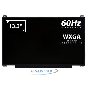 NT133WHM-N46 13.3" HD 1366x768 LED LCD Laptop Replacement Screen with Top and Bottom Brackets