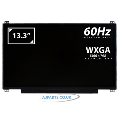 NT133WHM-N46 13.3" HD 1366x768 LED LCD Laptop Replacement Screen with Top and Bottom Brackets