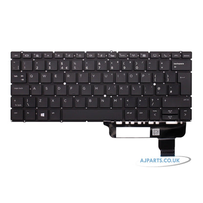 HP L40527-031 L56 Backlit UK Layout Replacement Keyboard Black