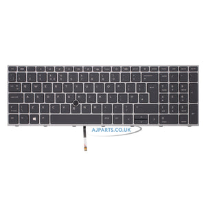 HP ZBook Fury 17 G7 17.3" Backlit UK Layout Replacement Keyboard with Mouse Pointer