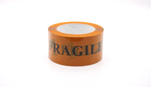 FRAGILE Printed Yellow Tape