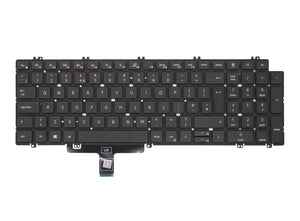 Dell 0T6FVY T6FVY Compatible Palmrest UK Backlit Black Laptop Replacement Keyboard