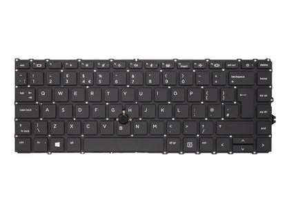 For HP Elitbook 745 G8 Palmrest UK English Backlit Black Replacement Laptop Full Keyboard