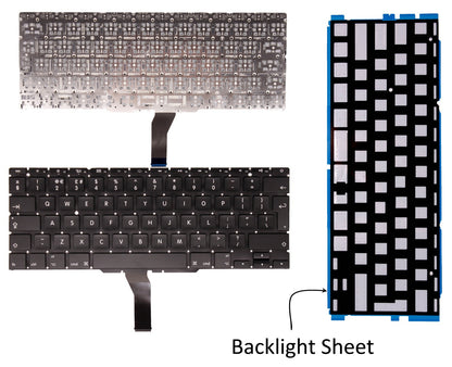 Apple MacBook Air 11" A1370 A1465 2011-2012 Keyboard Backlight Sheet (Sheet Only)