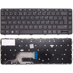 New Replacement For HP Probook 430 G3 440 G3 445 G3 UK Keyboard Frame Black - NON-BACKLIT