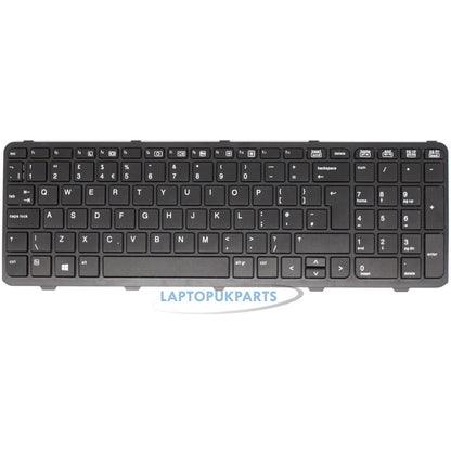 New Replacement For HP Probook UK Layout Keyboard 727682-031 BLACK With Frame