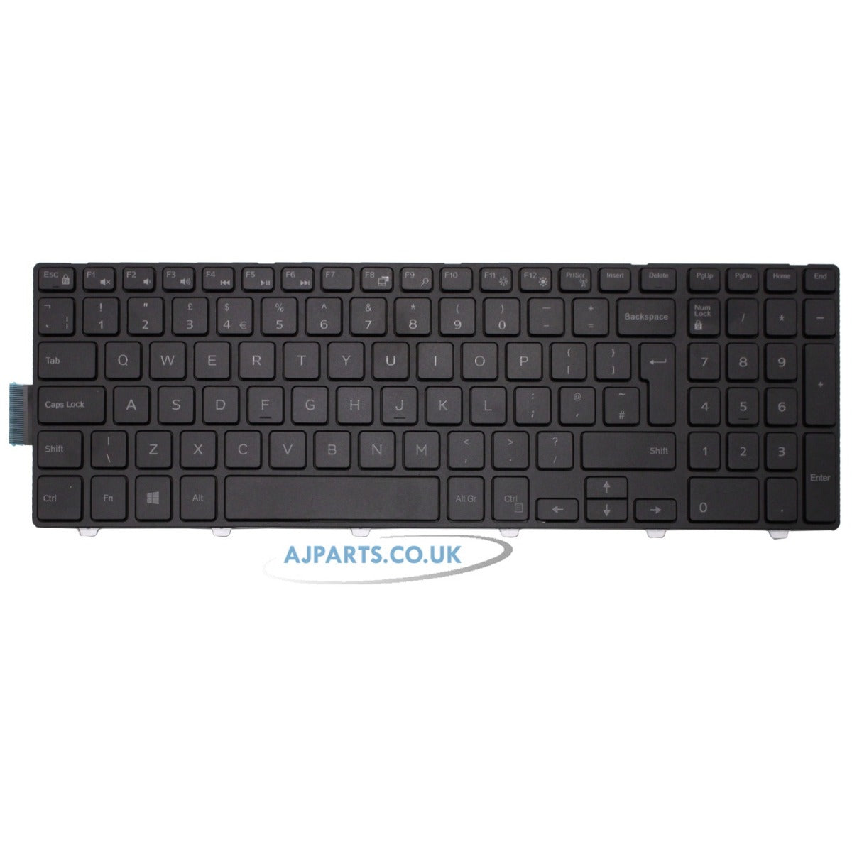 New Replacement For Dell Latitude 3580 3560 3570 3550 UK Non-Backlit Laptop Keyboard Black