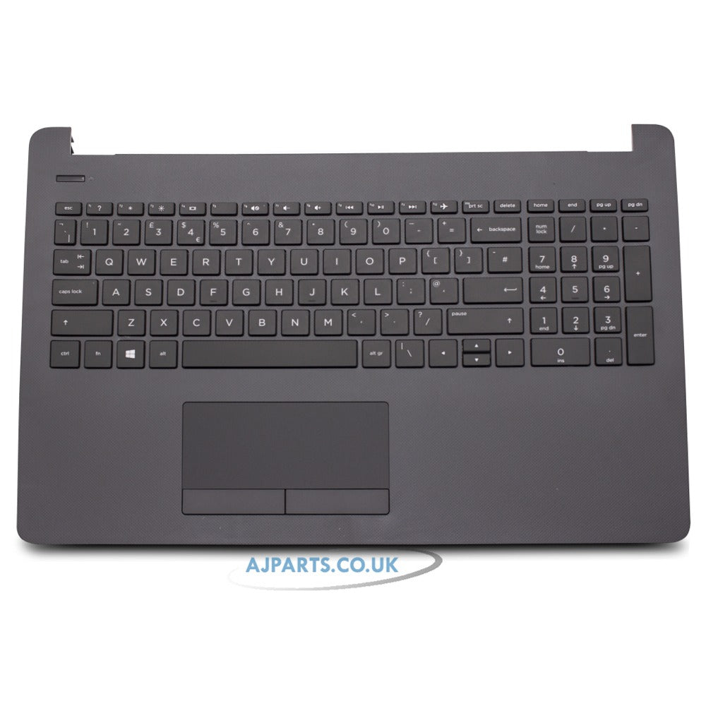 New Replacement For HP 15-BS 15T-BS 15-BW 15Z-BW UK Dark Grey Keyboard Palmrest With Touchpad