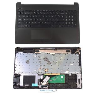 HP 250 255 G7 15-DA 15-DB Series UK Layout Non-Backlit Laptop Replacement Palmrest Keyboard with Touchpad