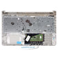 HP 15-DB0521SA Compatible Silver Palmrest Touchpad Cover UK Keyboard