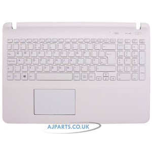 Replacement For Sony Vaio SVF1532C4E Palmrest Top Case UK Keyboard With Touchpad - White