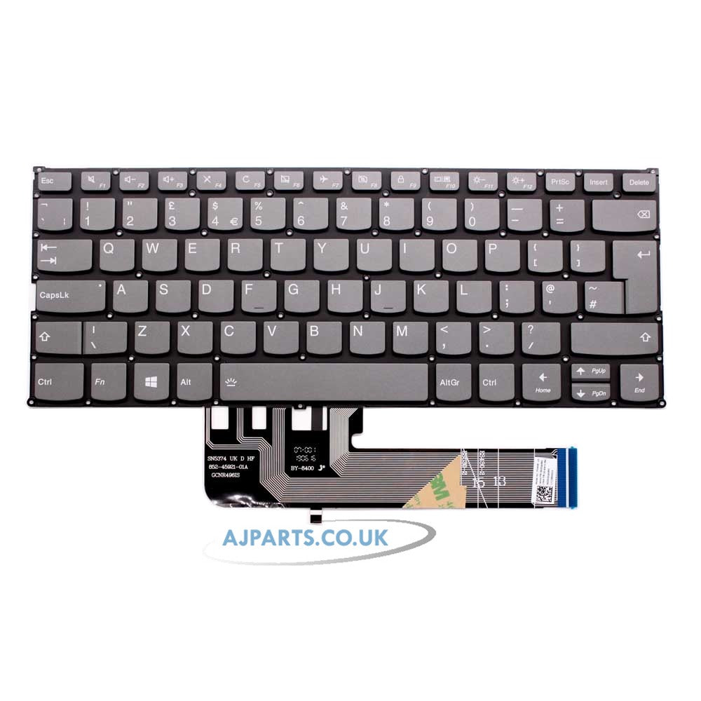 Lenovo Ideapad 530S-14ARR UK Layout Backlit Replacement Keyboard Black