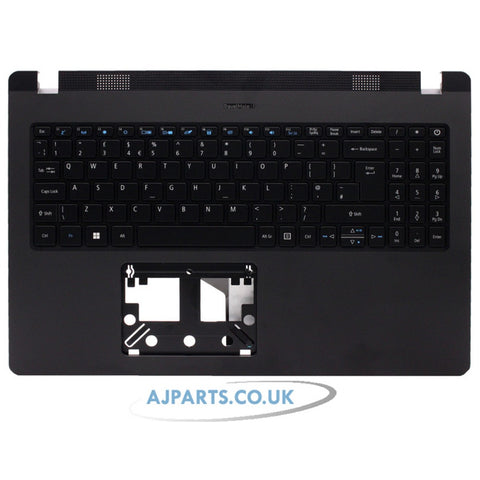 For Acer 6B.VPTN7.031 Compatible Palmrest Cover UK Black Laptop Replacement Keyboard