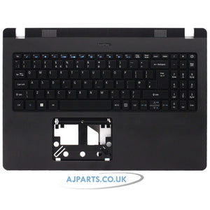 For Acer 6B.VLKN7.031 Compatible Palmrest Backlit Cover Keyboard UK Black