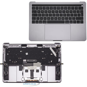 Replacement For MacBook Pro A1706 2016 2017 Grey Palmrest Cover UK Keyboard