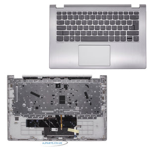 New Replacement For Lenovo Yoga 530-14IKB Palmrest Silver With Backlight UK keyboard