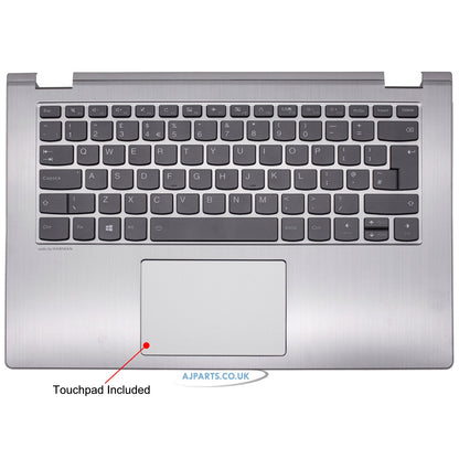 New Replacement For Lenovo Yoga 530-14IKB Palmrest Silver With Backlight UK keyboard